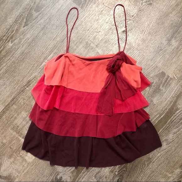 The Limited Tops - The Limited Y2K Tiered Ruffle Top